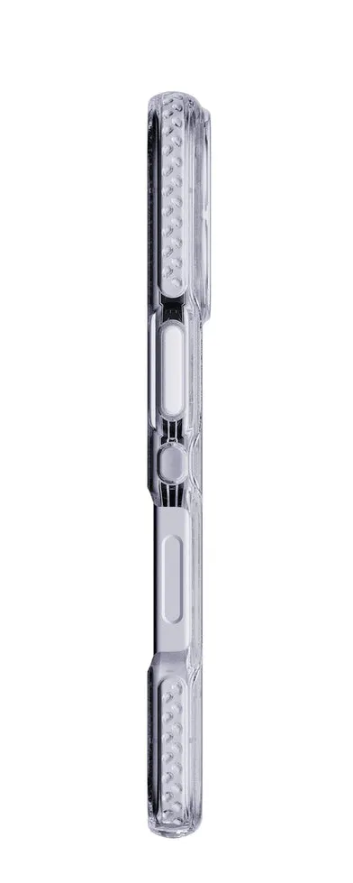 Tech21 Evo Crystal MagSafe Case for iPhone 17, Clear/Silver