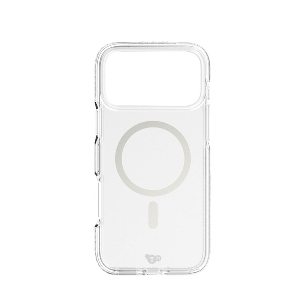 Tech21 Evo Crystal MagSafe fodral f&ouml;r iPhone 17 Pro Max, transparent/silver