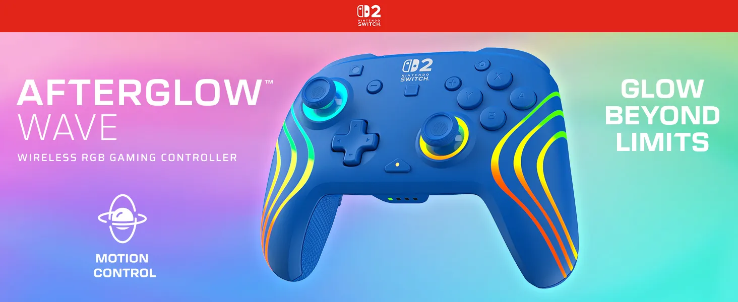 Turtle Beach Afterglow Wave tr&aring;dl&ouml;s handkontroll f&ouml;r Nintendo Switch - Bl&aring;