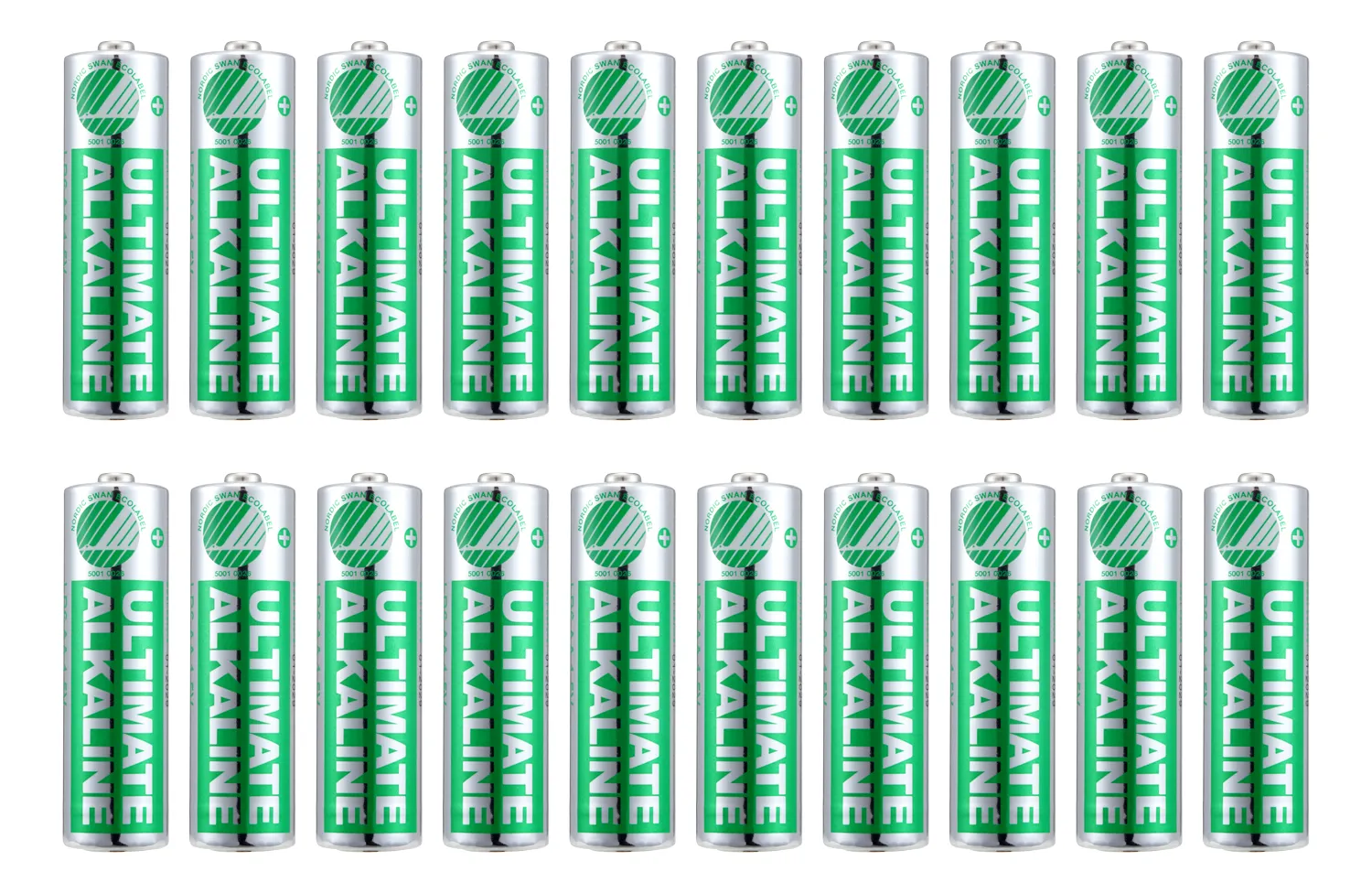 DELTACO Ultimate Alkaline batteries, LR6/AA size, 20-pack