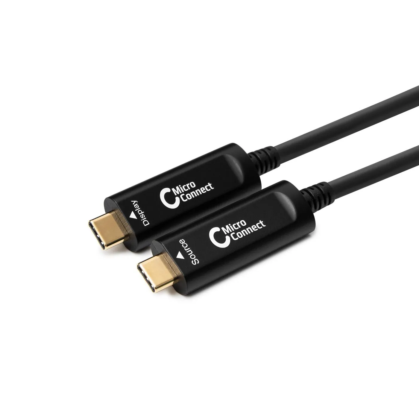 MicroConnect Premium Optic USB-C - USB-C -kaapeli, Musta, 3m