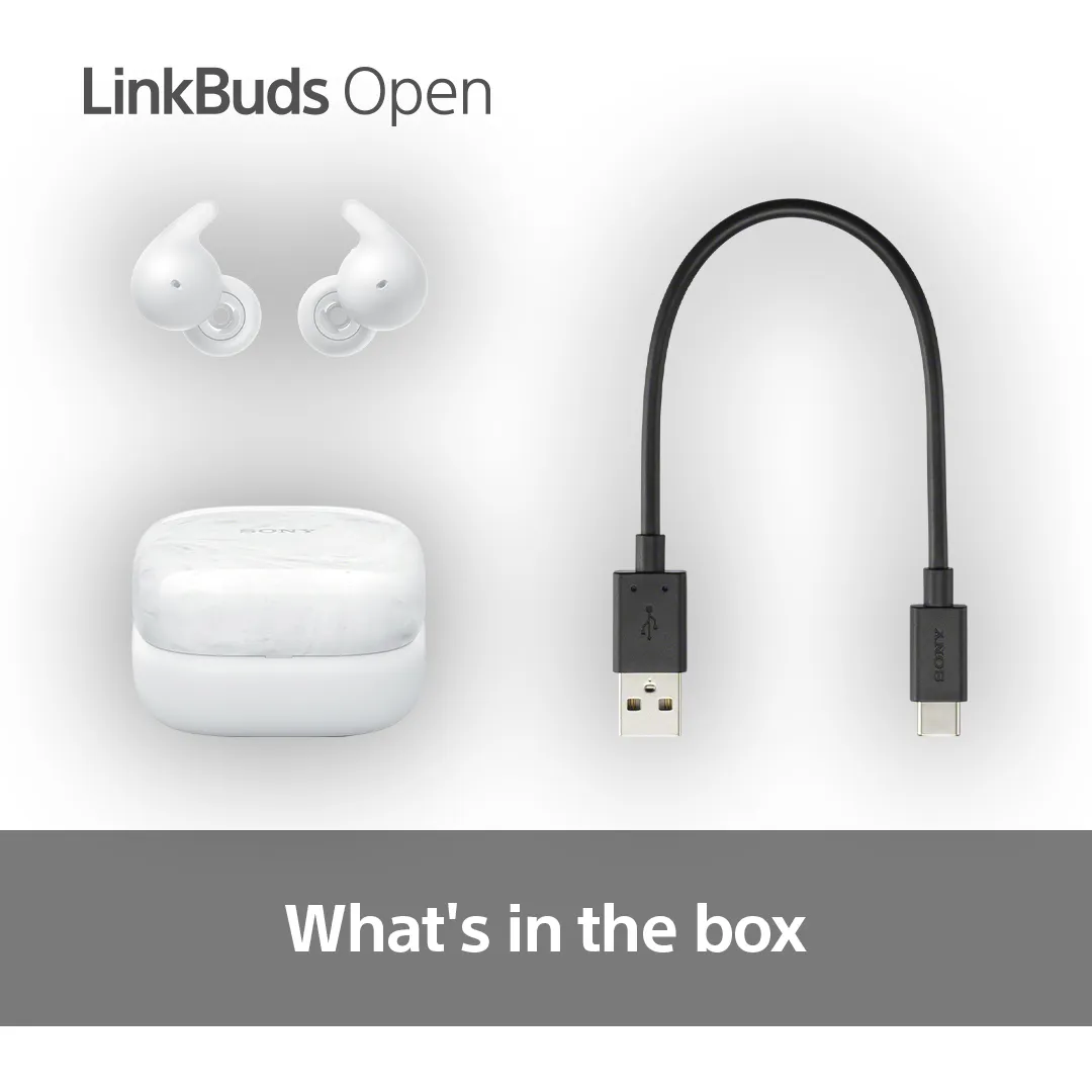 Sony LinkBuds Open Wireless Earbuds, White