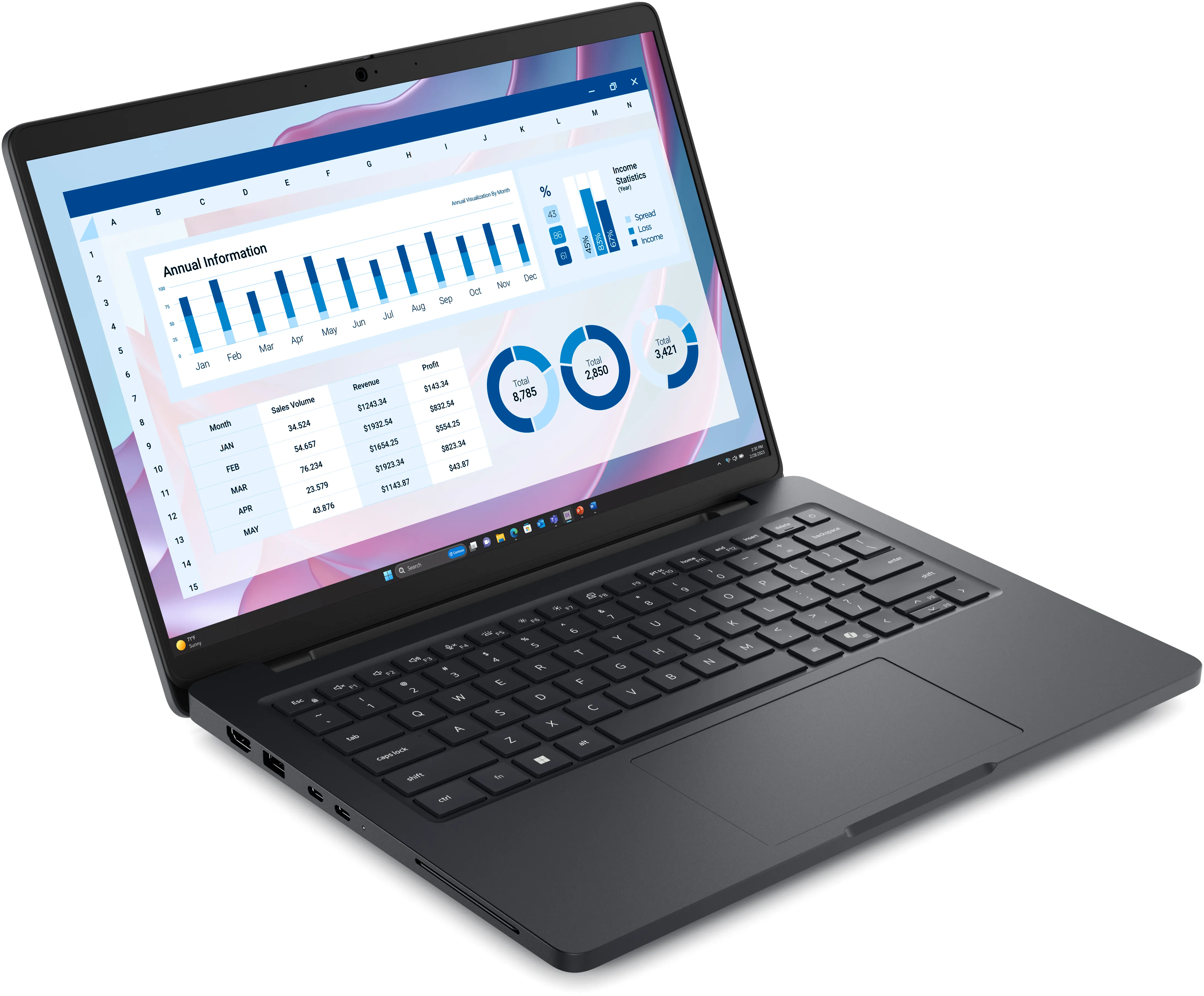 Dell Pro Max 14 14.0" Ryzen AI 7 PRO 350, 16 Gt, 512 Gt, Radeon 860M, Win 11 Pro -kannettava