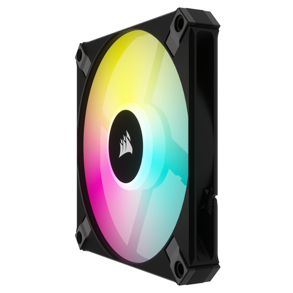 Corsair AF120, RGB Slim, Lightning Node Core, 120mm - chassi fl&auml;kt, svart, 2st