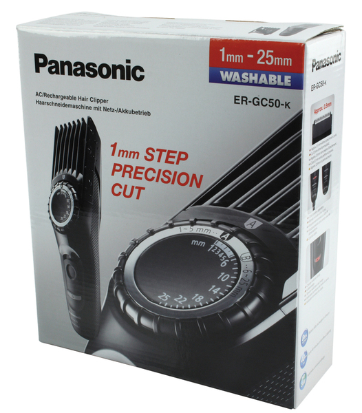 PANASONIC ER-GC50-K HIUSTENLEIKKUUKONE, VERKKO VIRTA JA AKKUK&Auml;YTT&Ouml;, AJOAIKA AKKUK&Auml;YT&Ouml;LL&Auml; N. 40MIN, LATAUSAIKA 8h