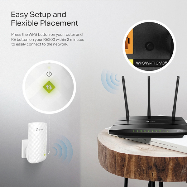 TP-Link RE200 750Mbps - WiFi Range Extender