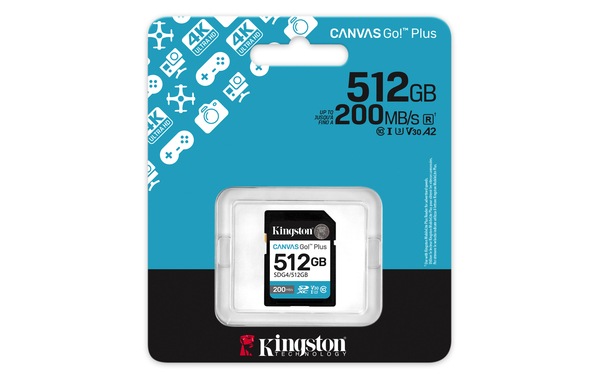 Kingston Canvas Go Plus G4 512GB SDXC - memory card