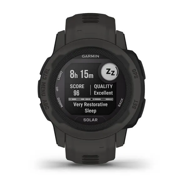 Garmin Instinct 2S Solar - tr&auml;ningsklocka, Graphite