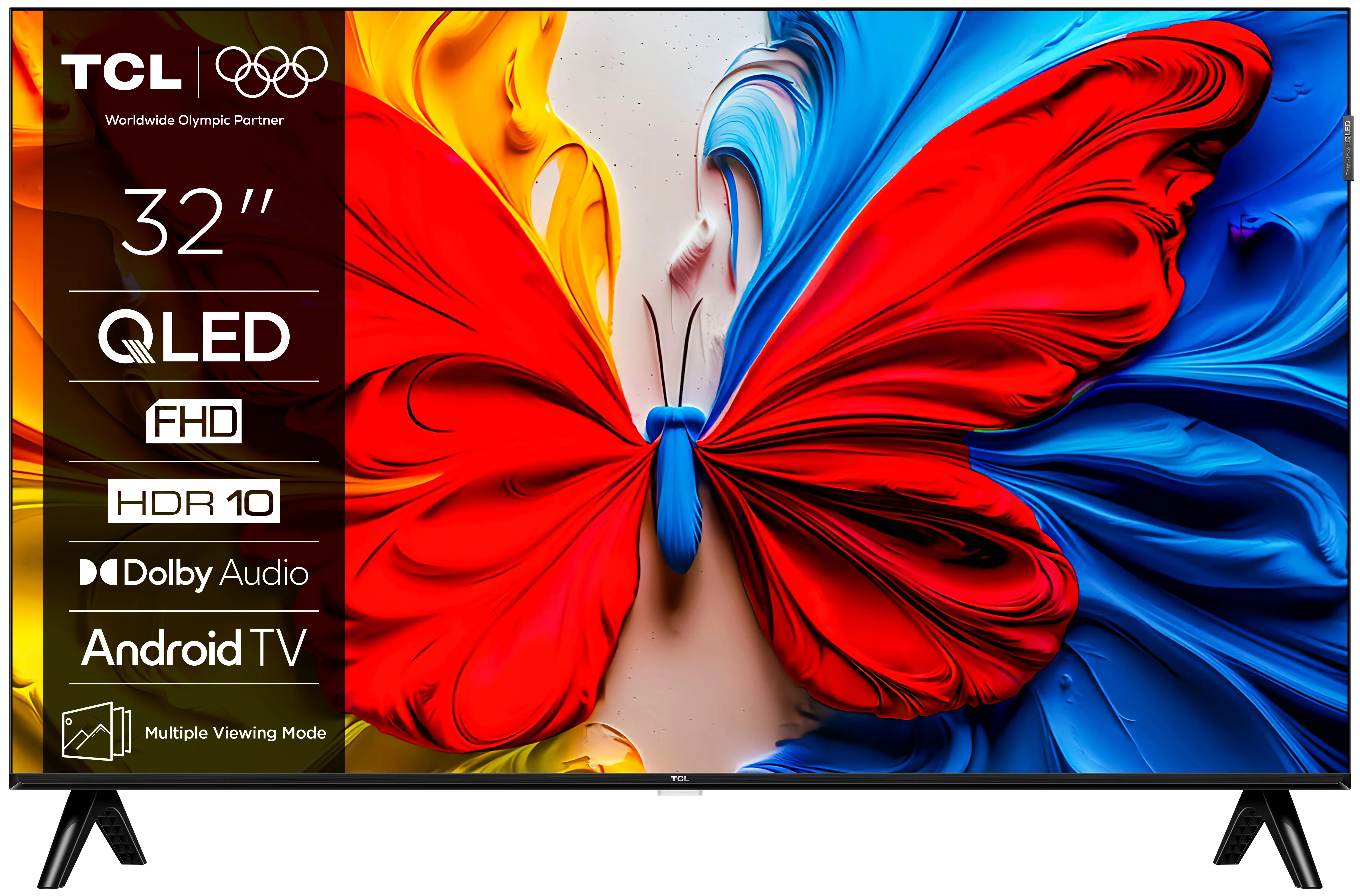 TCL 32S5K 32" Full HD QLED Android TV, 60Hz, HDR10, HLG