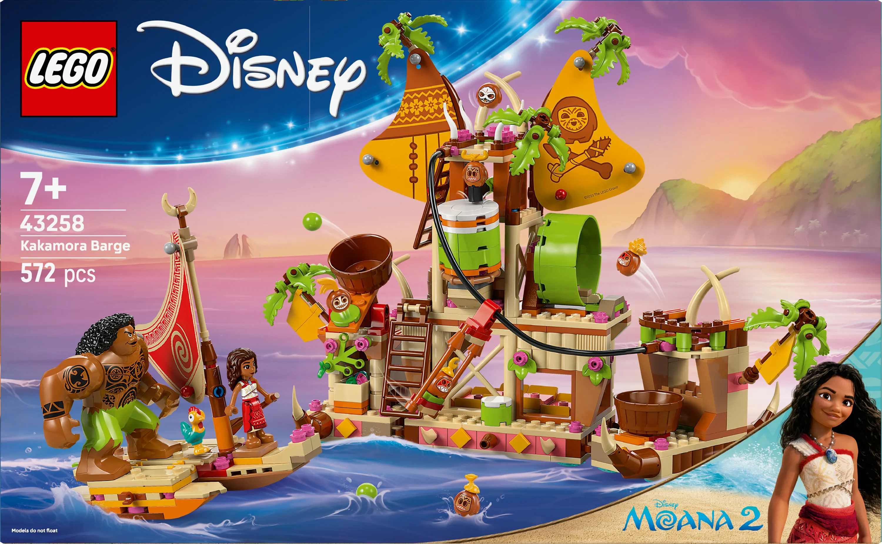 LEGO Disney Vaiana Kakamora Ship 43258