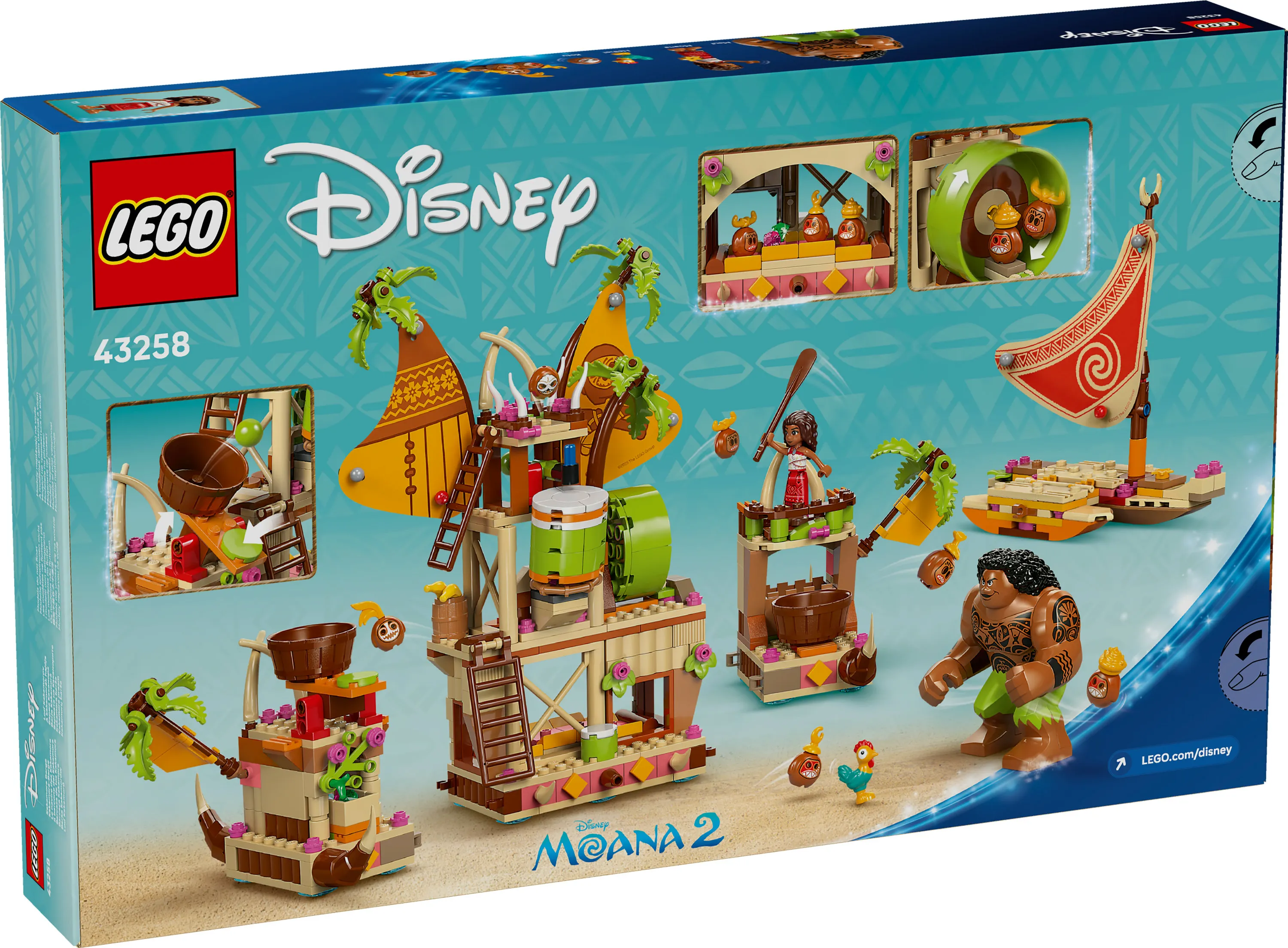 LEGO Disney Vaiana Kakamora Ship 43258