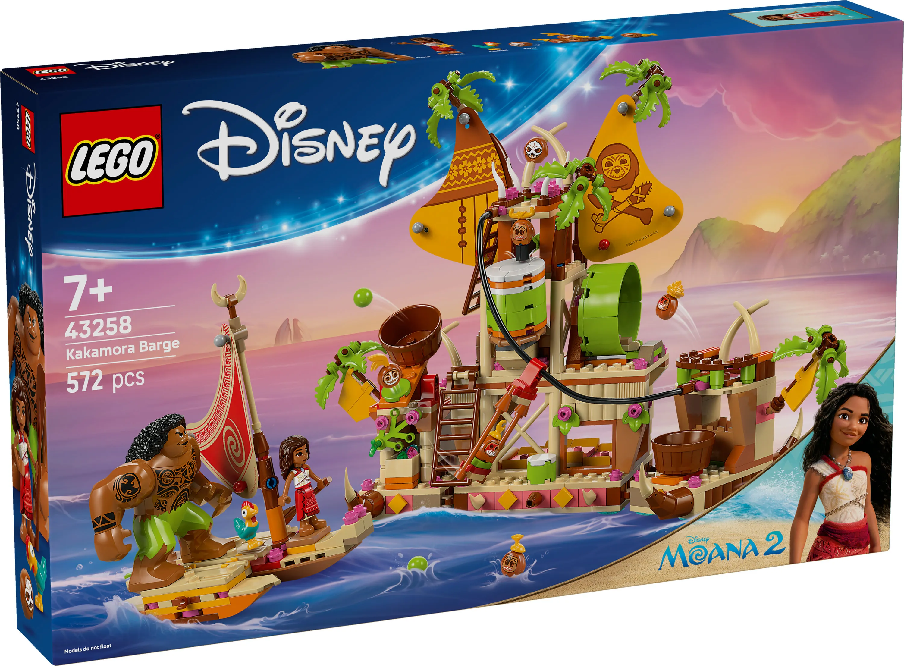 LEGO Disney Vaiana Kakamora Ship 43258