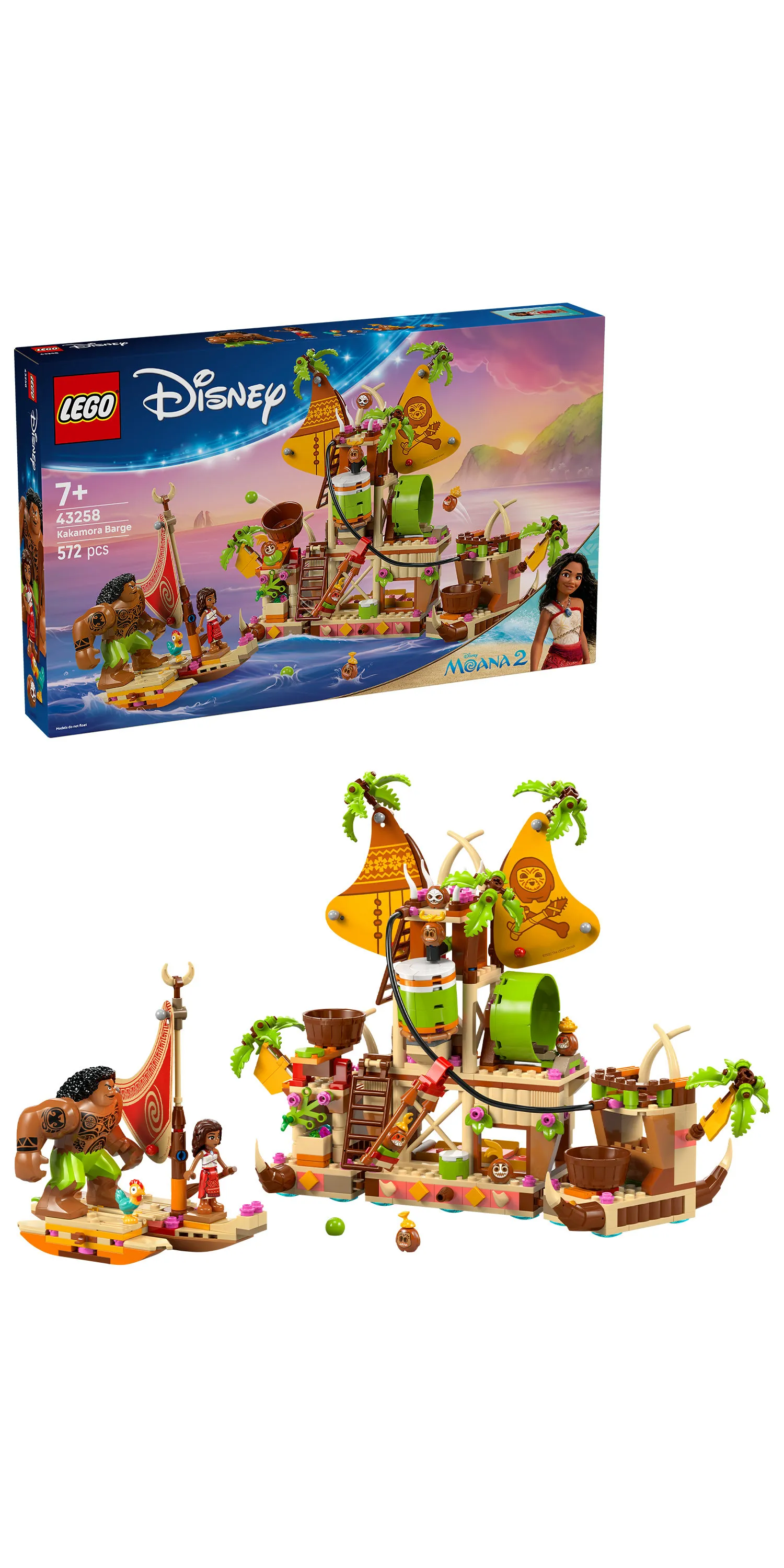 LEGO Disney Vaiana Kakamora Ship 43258