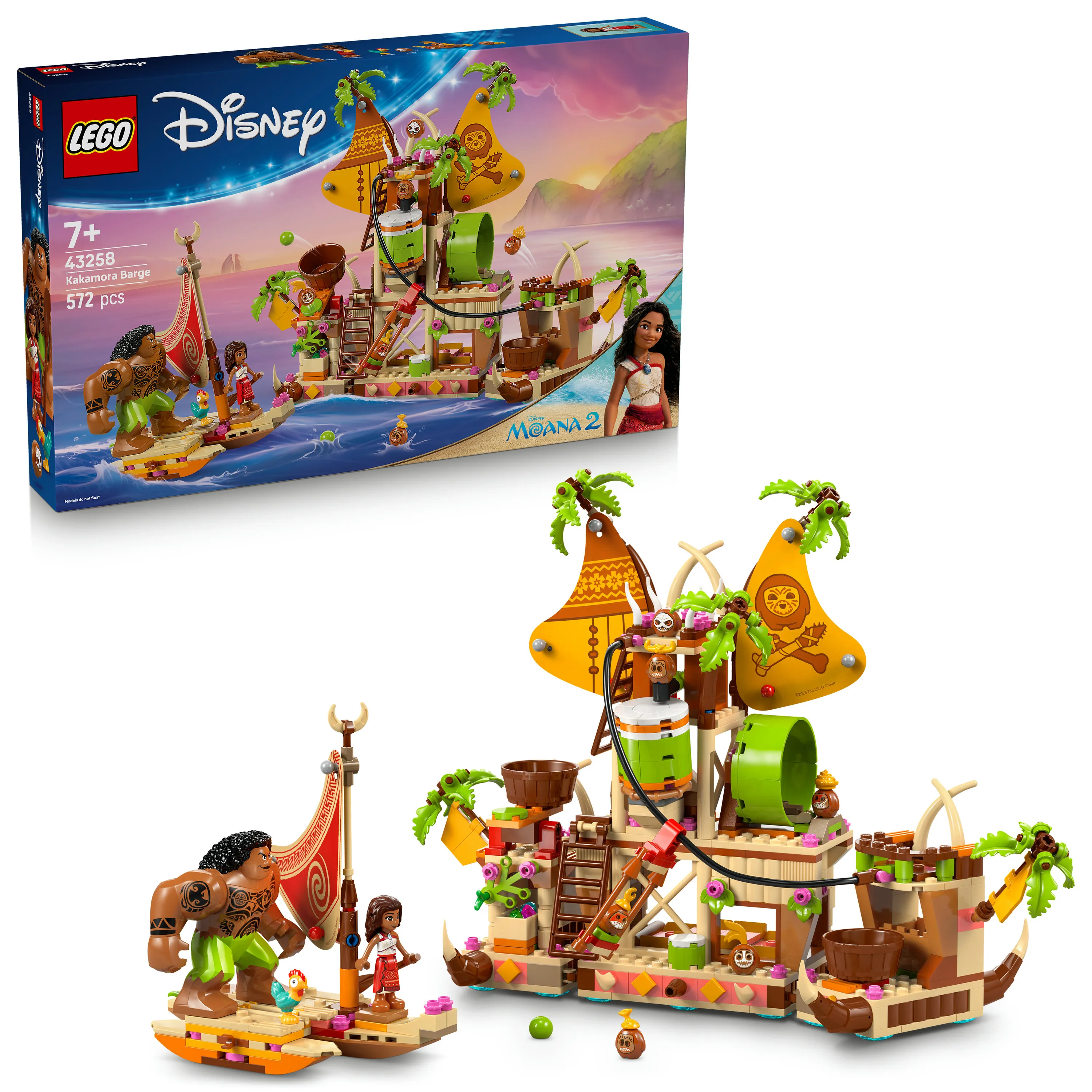 LEGO Disney Vaiana Kakamora Ship 43258