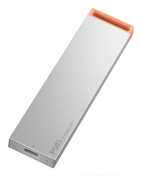 Lenovo PS8S 2TB External SSD with USB 3.2 Gen 2 (USB-C), Grey