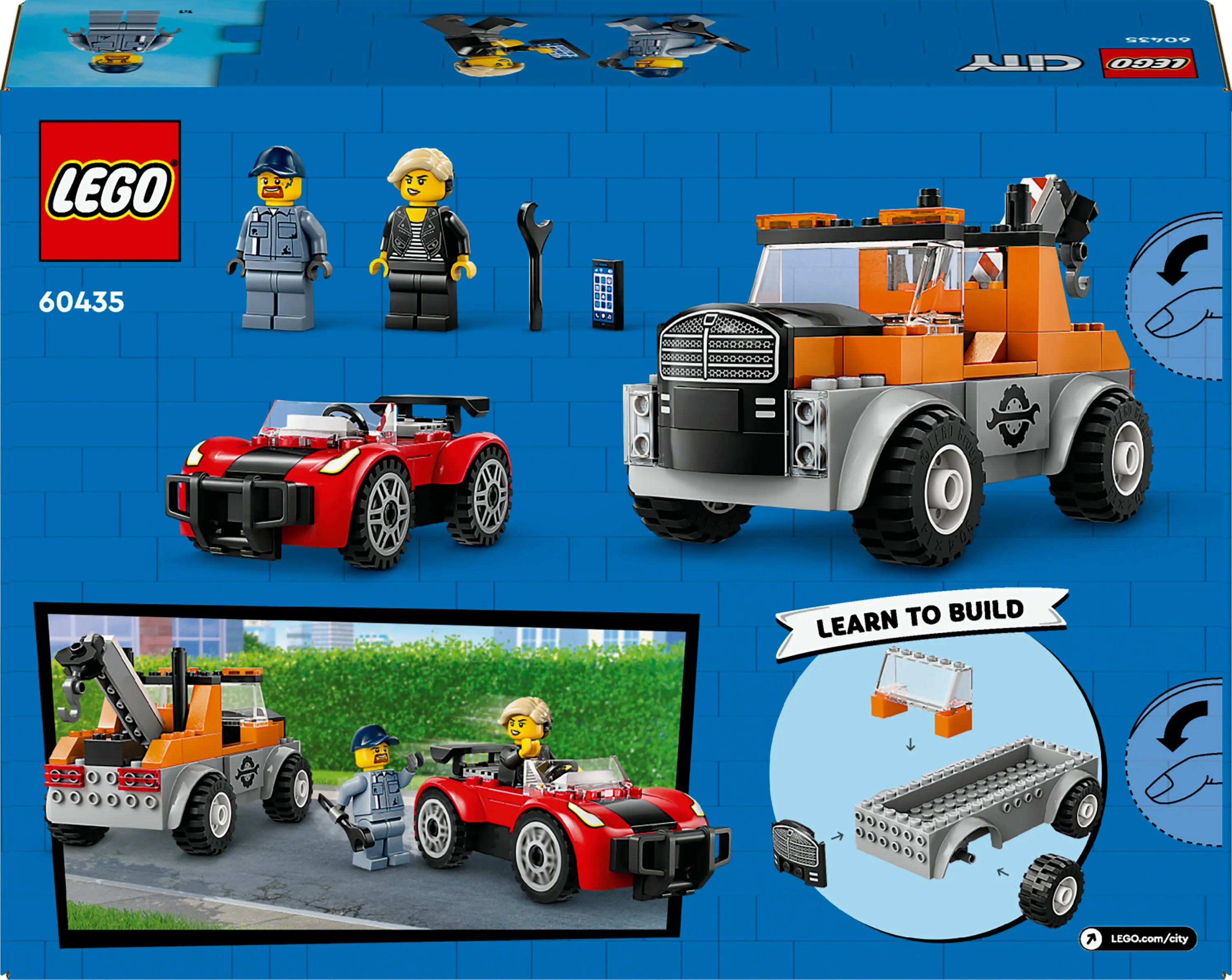 LEGO City Tow Truck and Sports Car Repair Shop 60435
