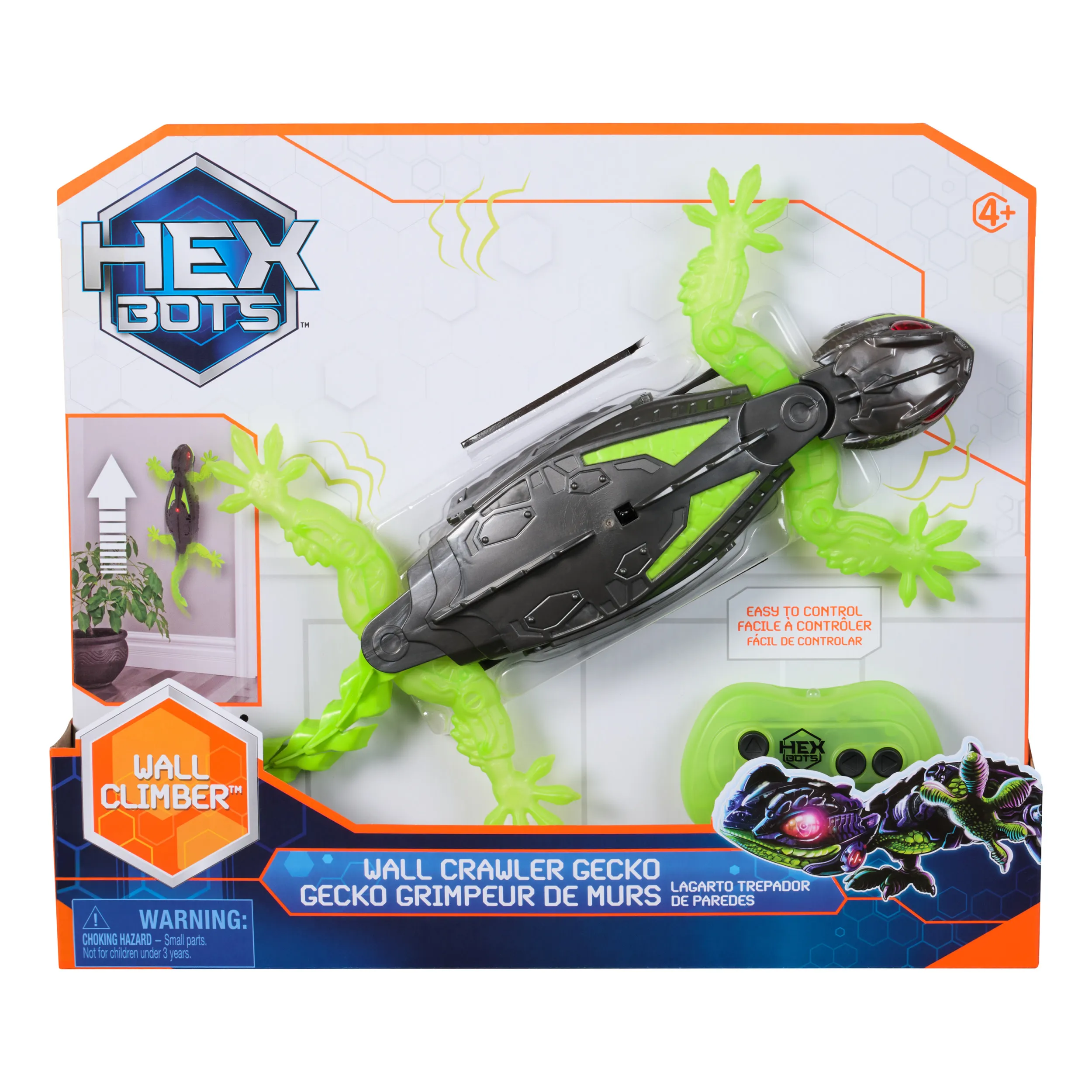 Spin Master Hex Bots - Wall Crawler Gecko, toy figure