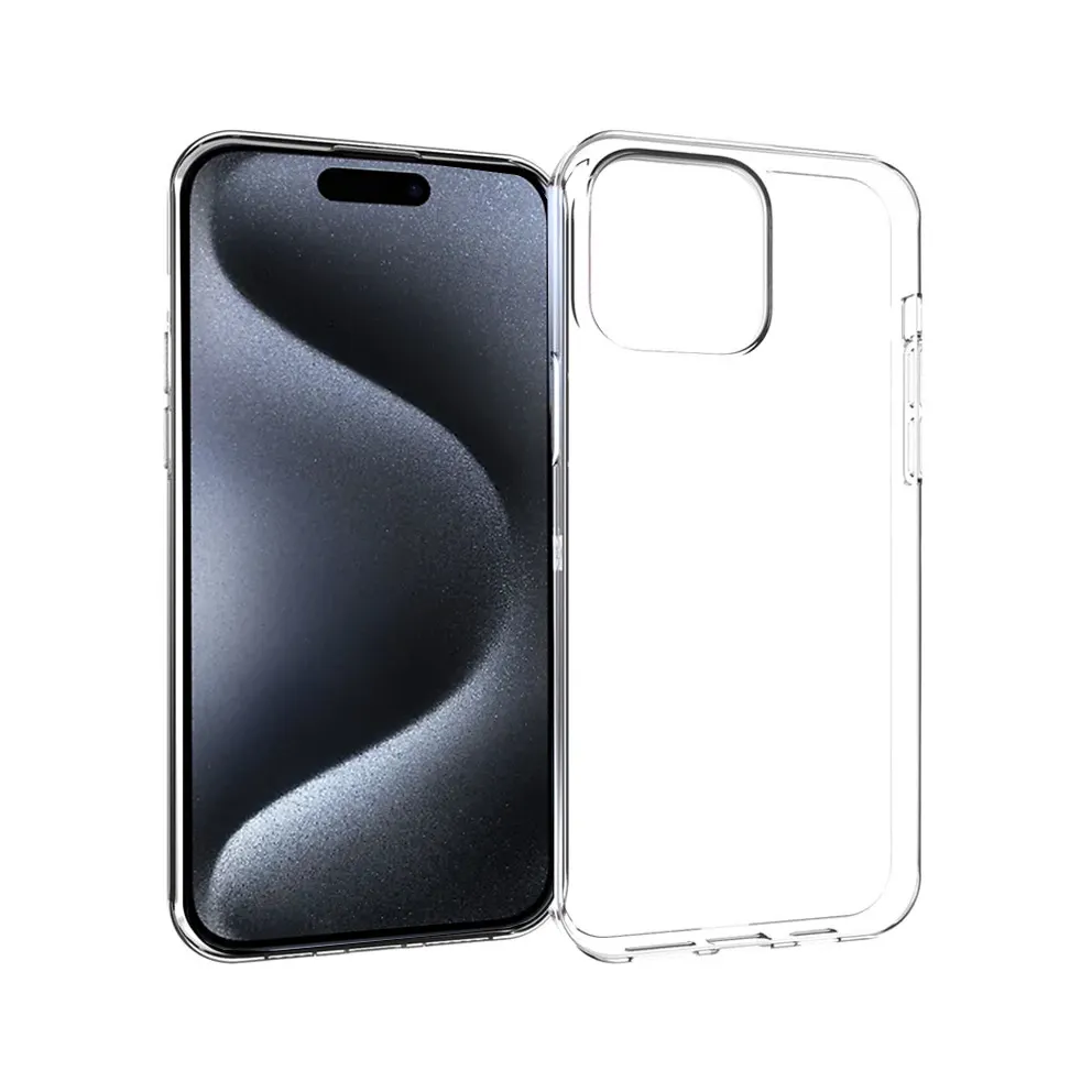 Insmat Crystal Cover, iPhone 15 Pro -suojakuori, Läpinäkyvä
