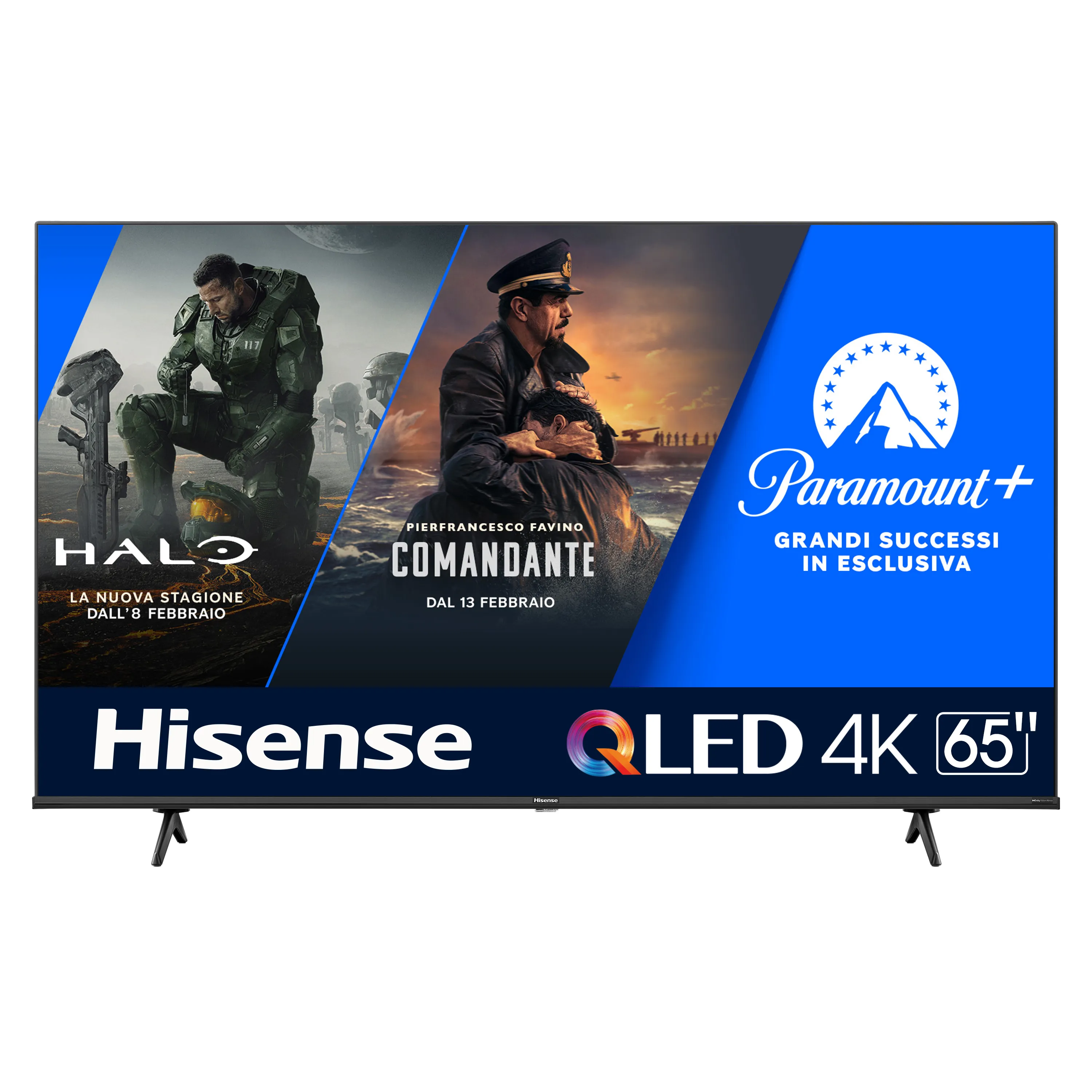 Hisense 65E7KQ 65&quot; 4K QLED VIDAA Smart OS TV, 60Hz, HDR10+, Dolby Vision