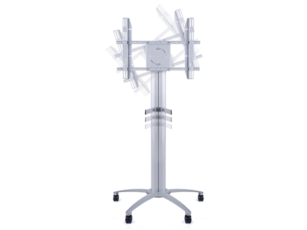 Multibrackets M Public Display Stand 210 Single - Teline tuotteelle LCD-n&auml;ytt&ouml; - alumiini - hopea -n&auml;yt&ouml;n koko: 40"-63" -kiinnitysliit&auml;nt&auml;: up to 800 x 500 mm -
