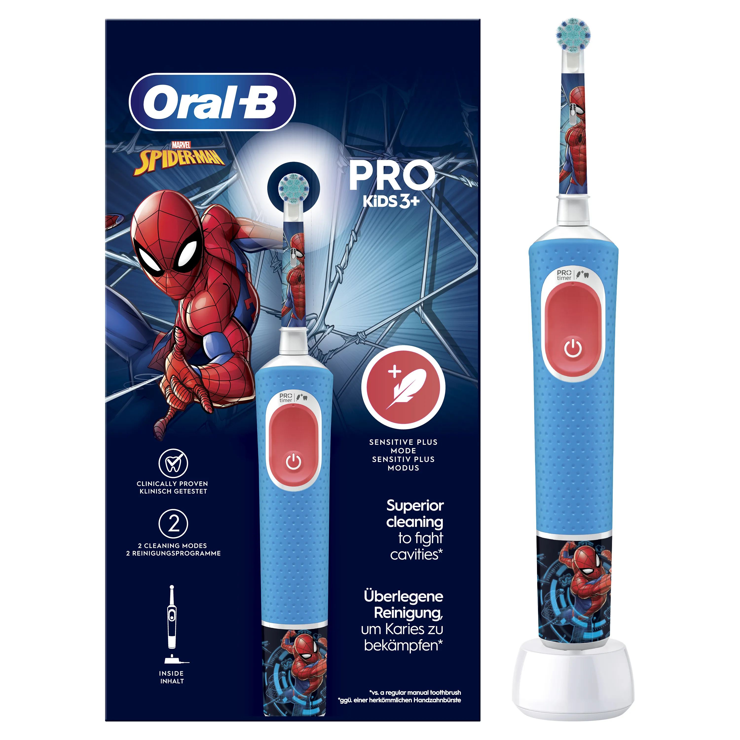 Oral-B Vitality Pro Kids - eltandborste, Spiderman