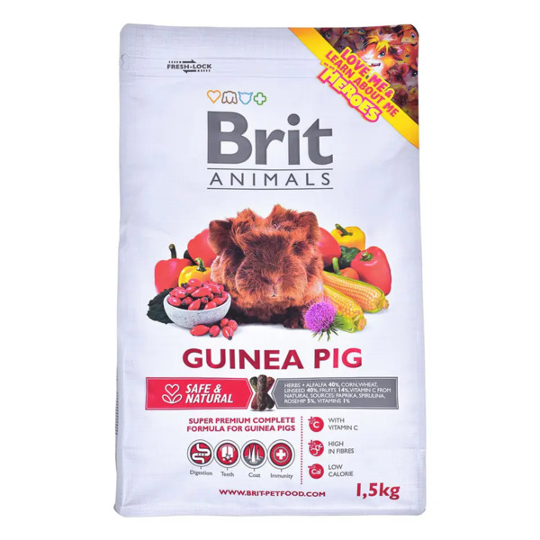 Brit Animals Guinea Pig Complete, Marsun kuivaruoka, Adult, 1,5 kg