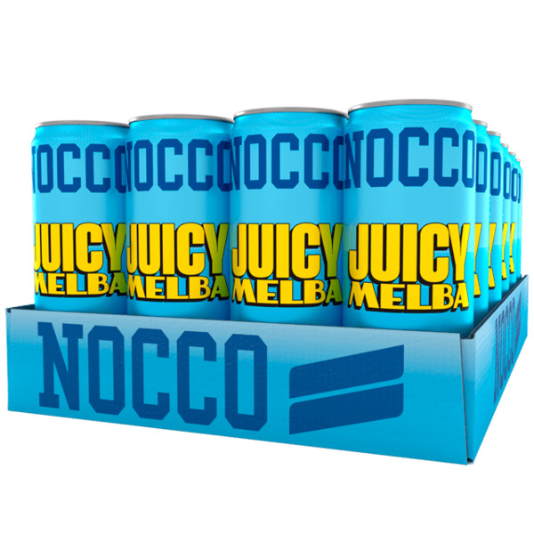 NOCCO BCAA Juicy Melba -energiajuoma 330ml 24-pack