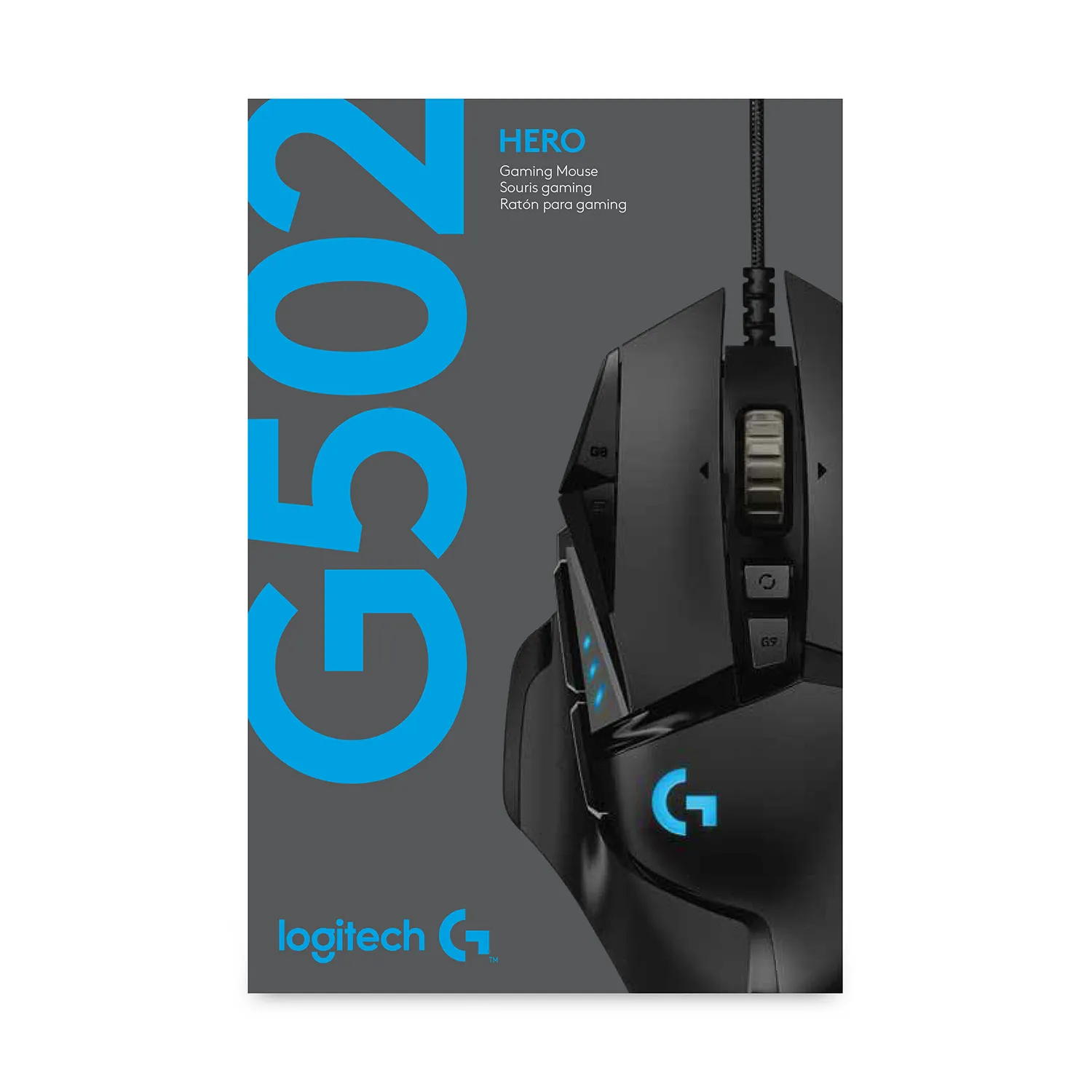 Logitech G502 HERO - gaming mouse, black