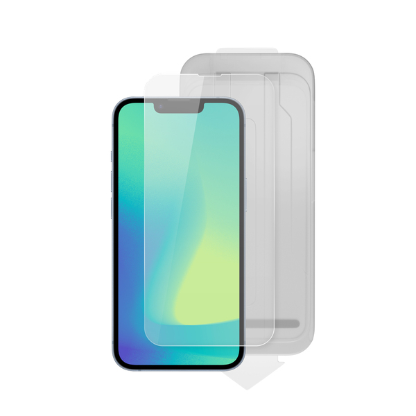 Spello Glass Protector for iPhone 13/13 Pro/14/16e - 2pcs with dust-free applicator