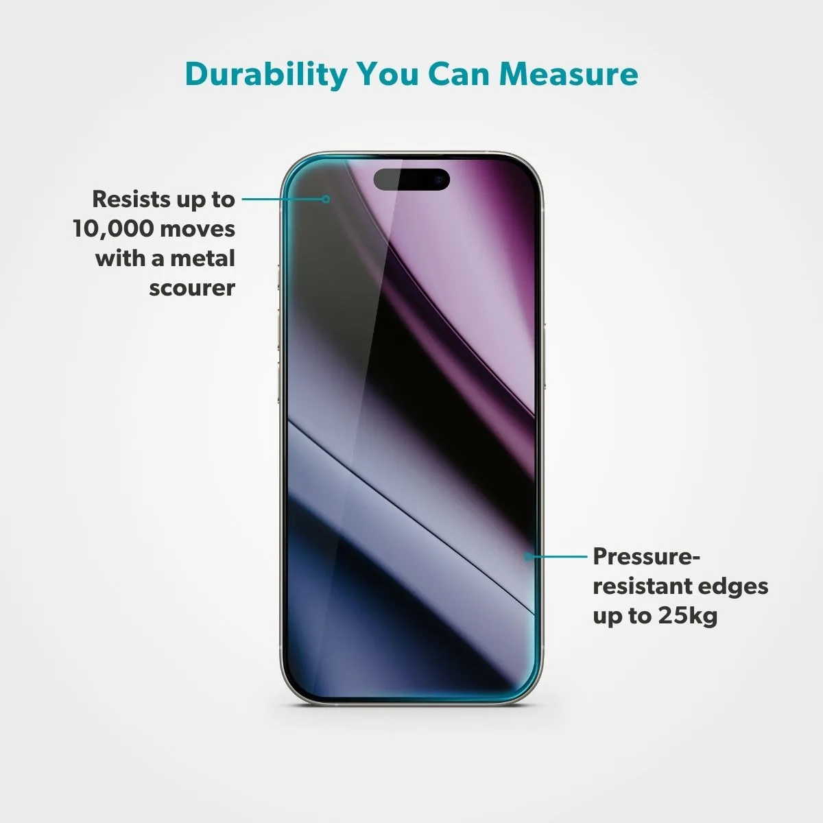 Epico AntiReflective Glass 3D Ultra-wide Fit with One-step Dust-free Applicator Impact and Scratch Resistant iPhone 17 Pro