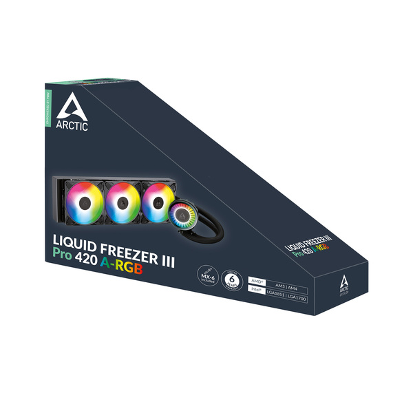 ARCTIC Liquid Freezer III Pro 420mm ARGB v&auml;tskekylare, svart