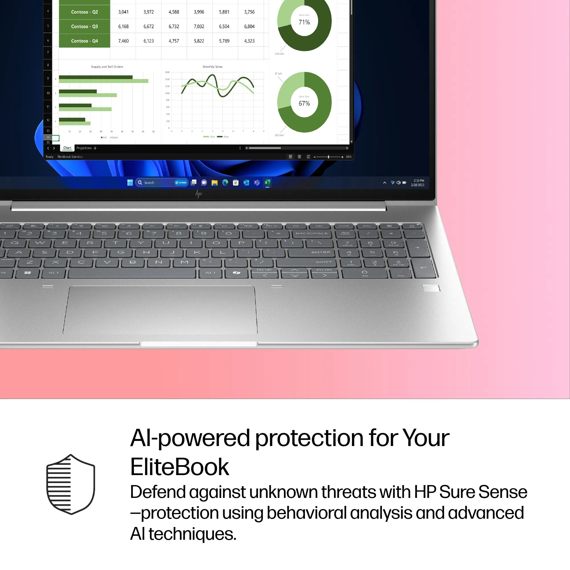 HP EliteBook 6 G1i 16" Ultra 5 225U, 16 GB, 512 GB, Win 11 Pro - b&auml;rbar dator, silver