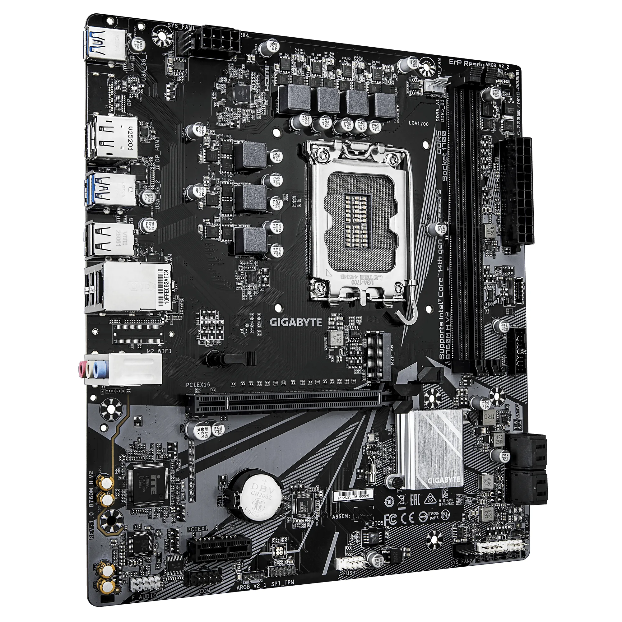 Gigabyte B760M H V2 DDR5 LGA1700 mATX Motherboard