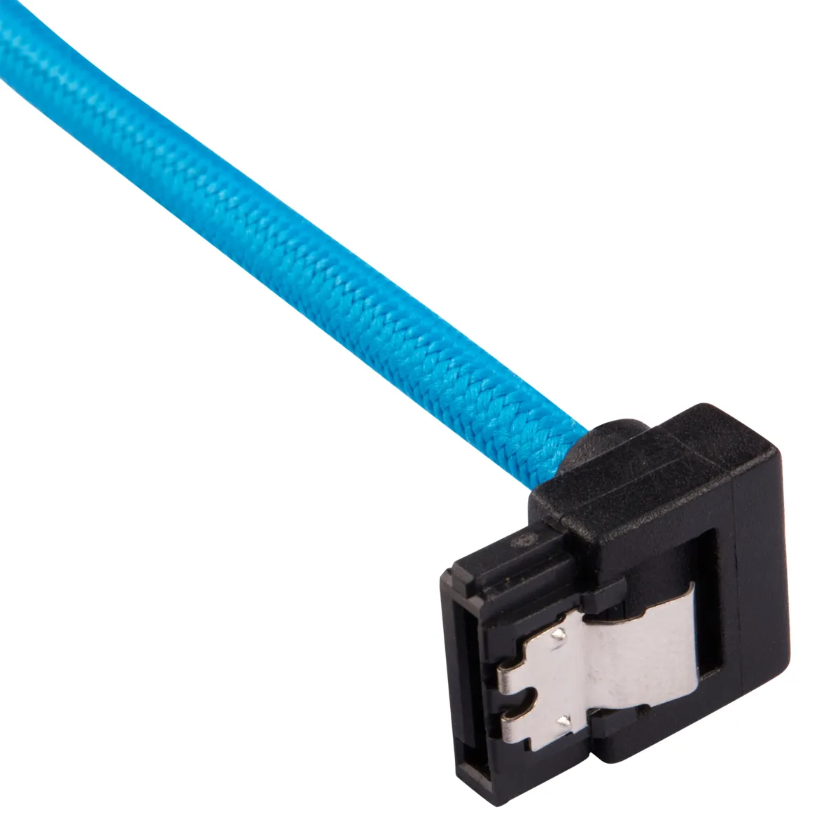CORSAIR Premium Sleeved SATA Data Cable Set with 90degree Connectors Blue 60cm