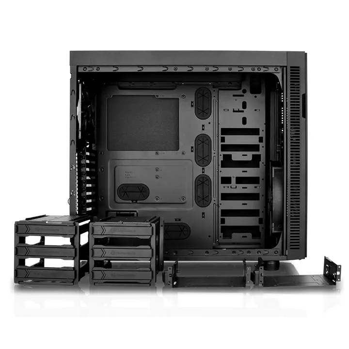 Thermaltake Riing 12 LED RGB high performance, 120mm -kotelotuuletin, musta