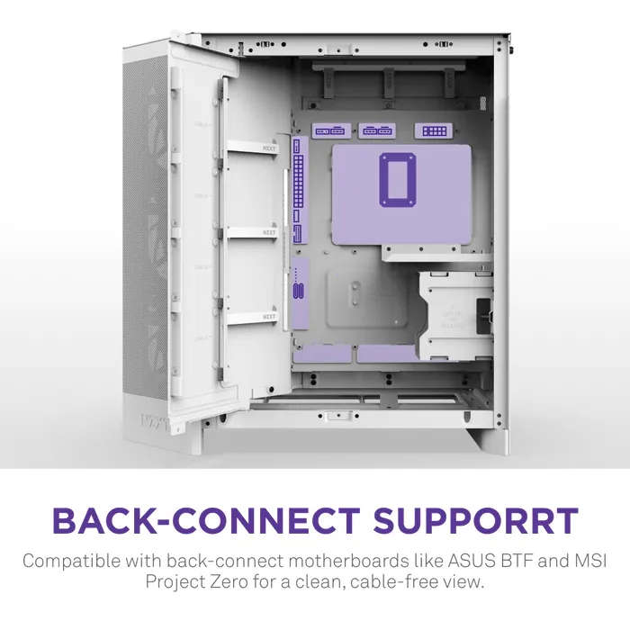 NZXT H9 Flow RGB (2025) -miditornikotelo, Valkoinen