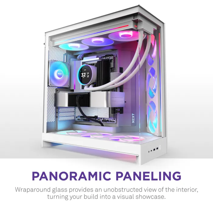 NZXT H9 Flow RGB (2025) - midi tower, White