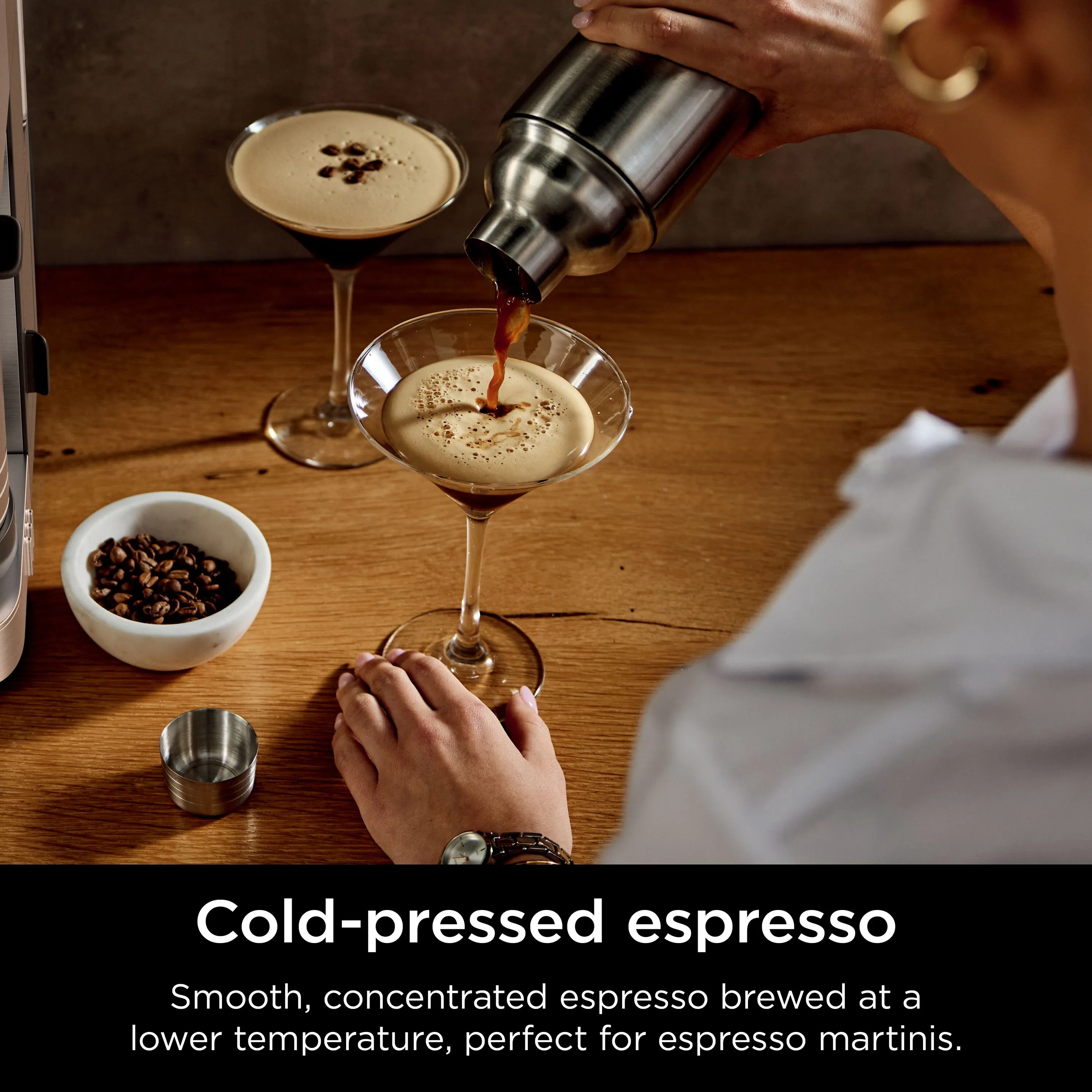 Ninja Luxe Caf Pro - espressomaskin, Svart, Rostfritt st&aring;l