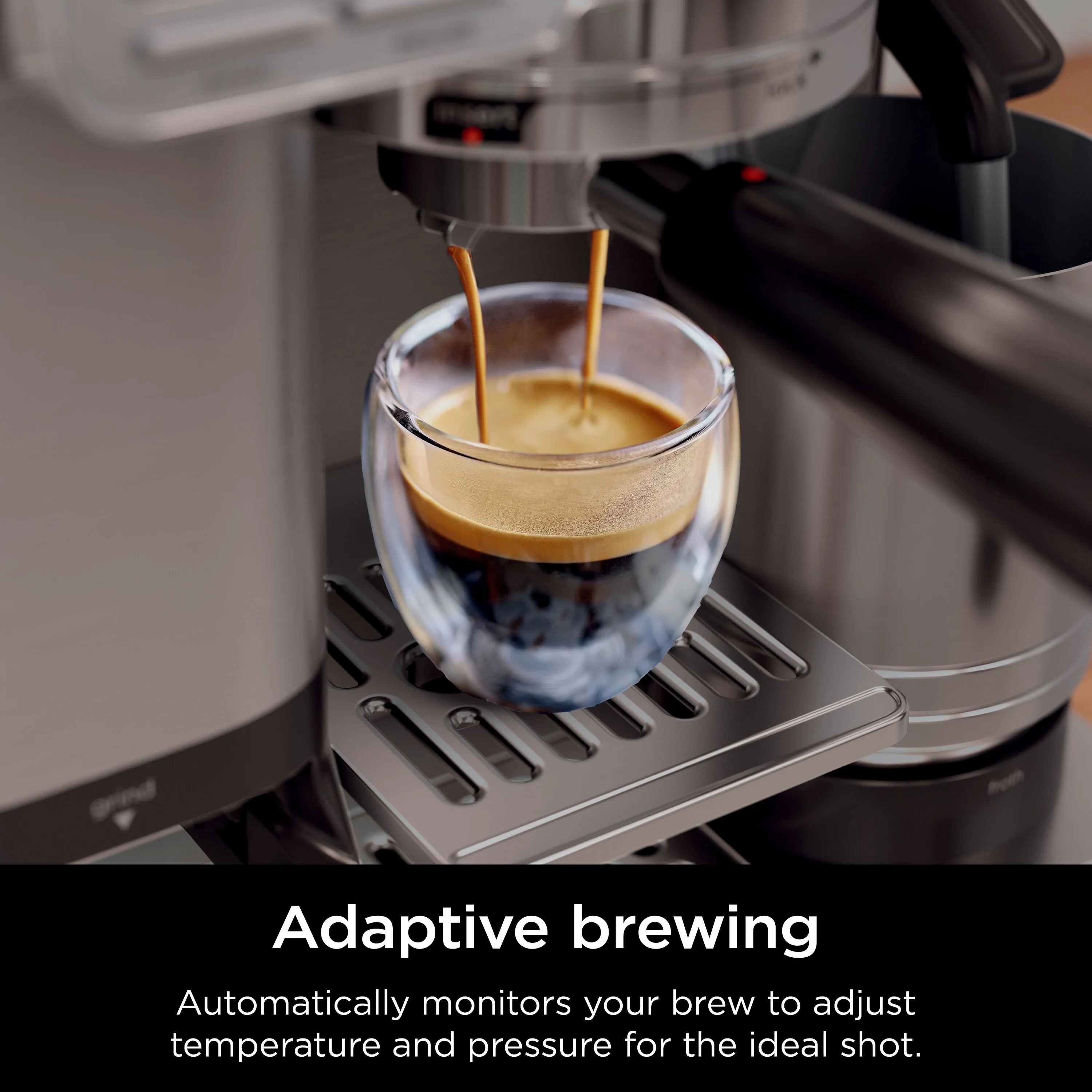 Ninja Luxe Caf Pro - espressomaskin, Svart, Rostfritt st&aring;l