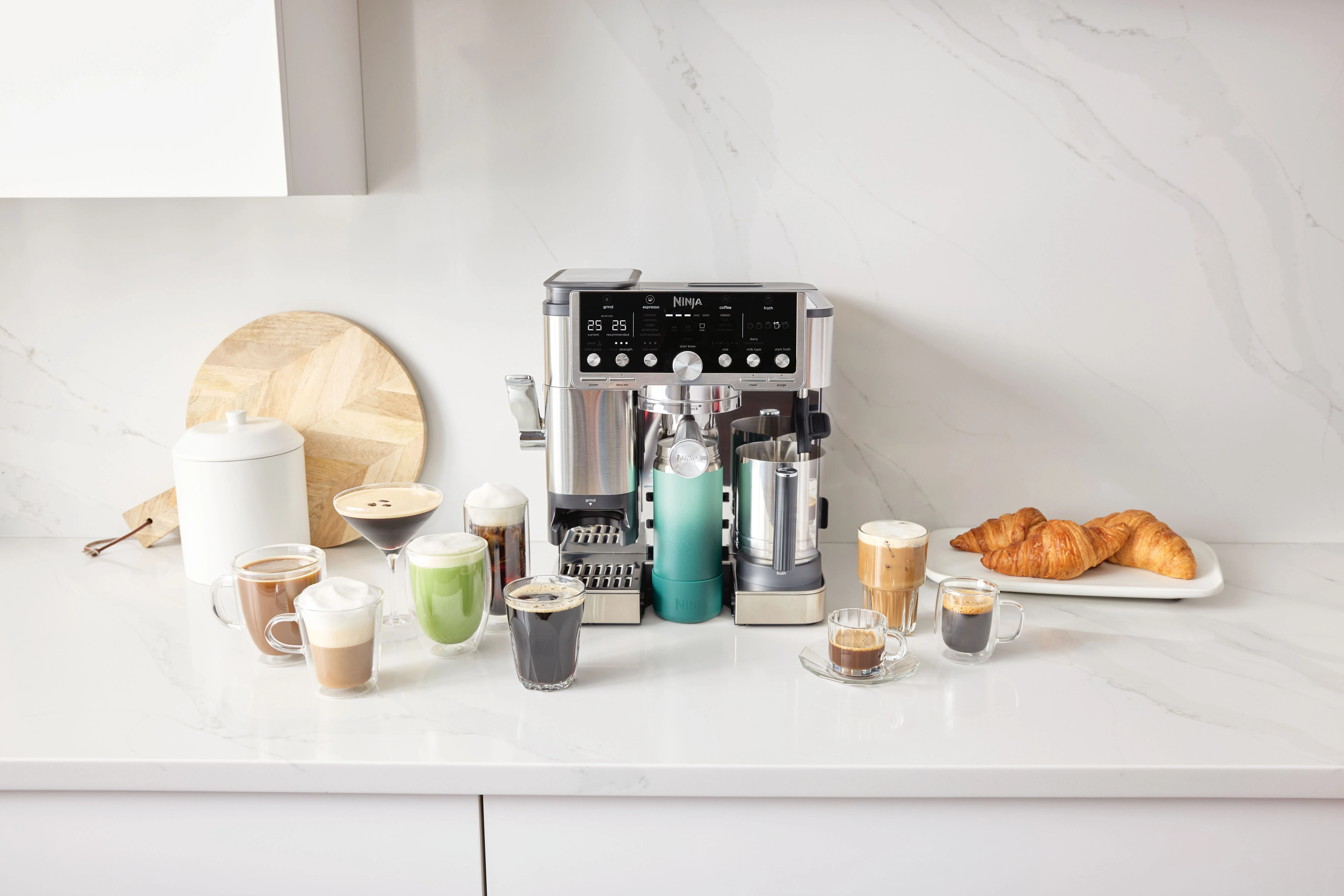 Ninja Luxe Caf Pro - espressomaskin, Svart, Rostfritt st&aring;l