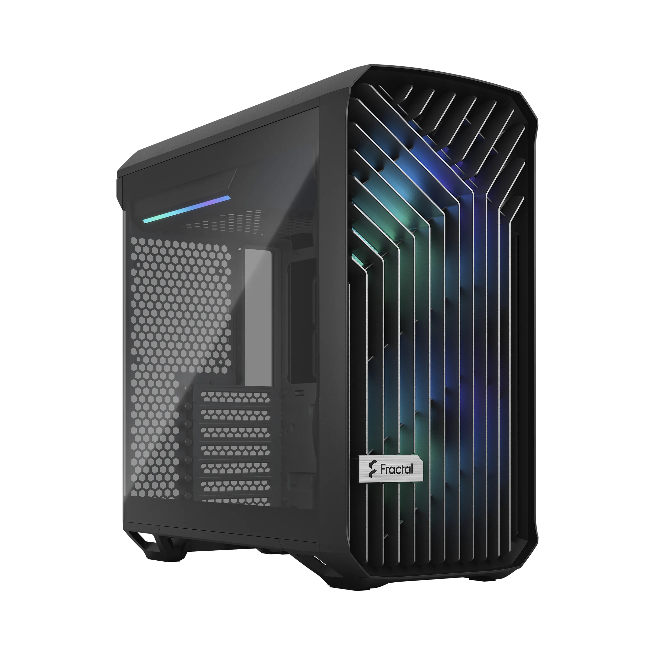 Fractal Design Torrent Compact RGB - Mini Tower chassi med f&ouml;nster, Black / Light Tint