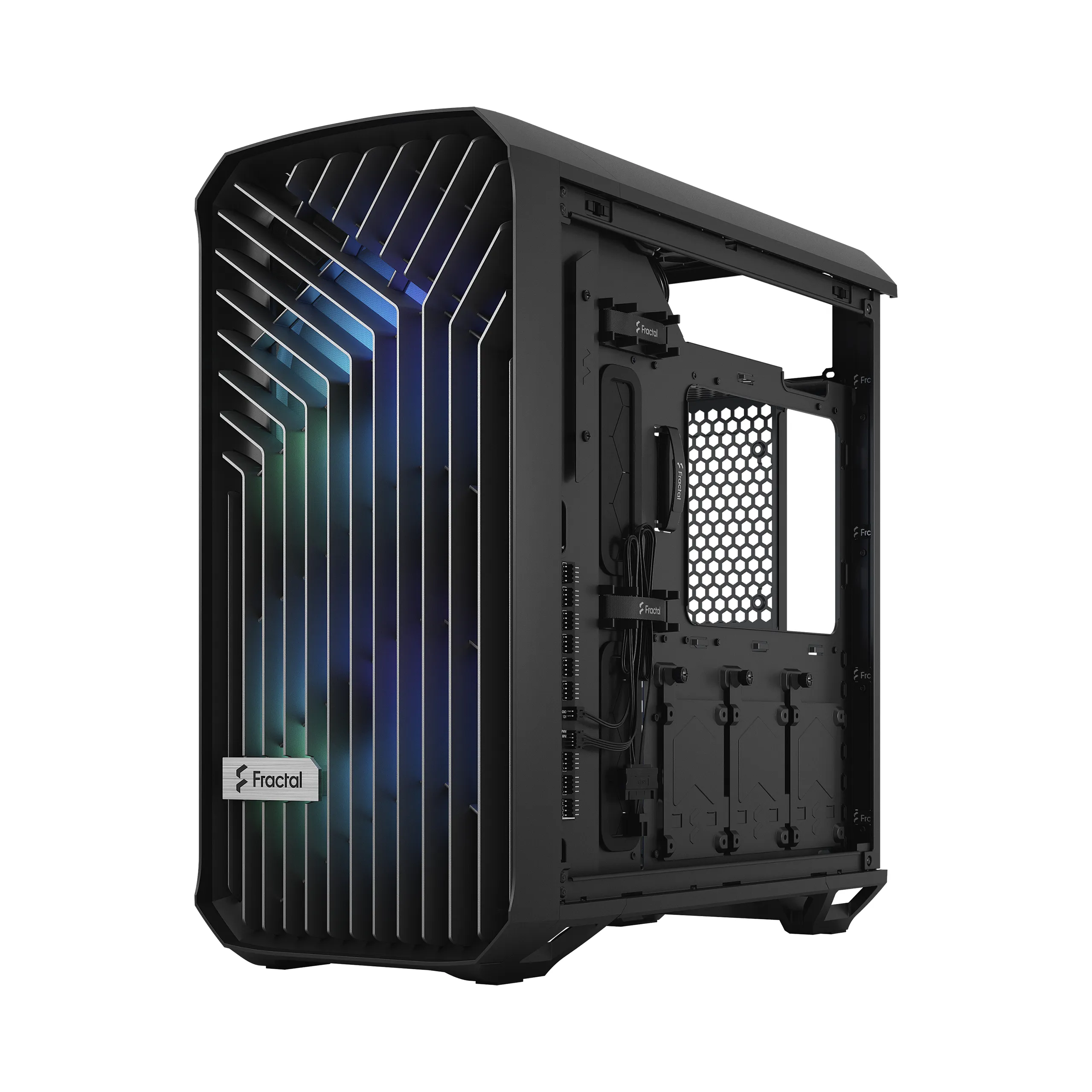 Fractal Design Torrent Compact RGB - Mini Tower chassi med f&ouml;nster, Black / Light Tint