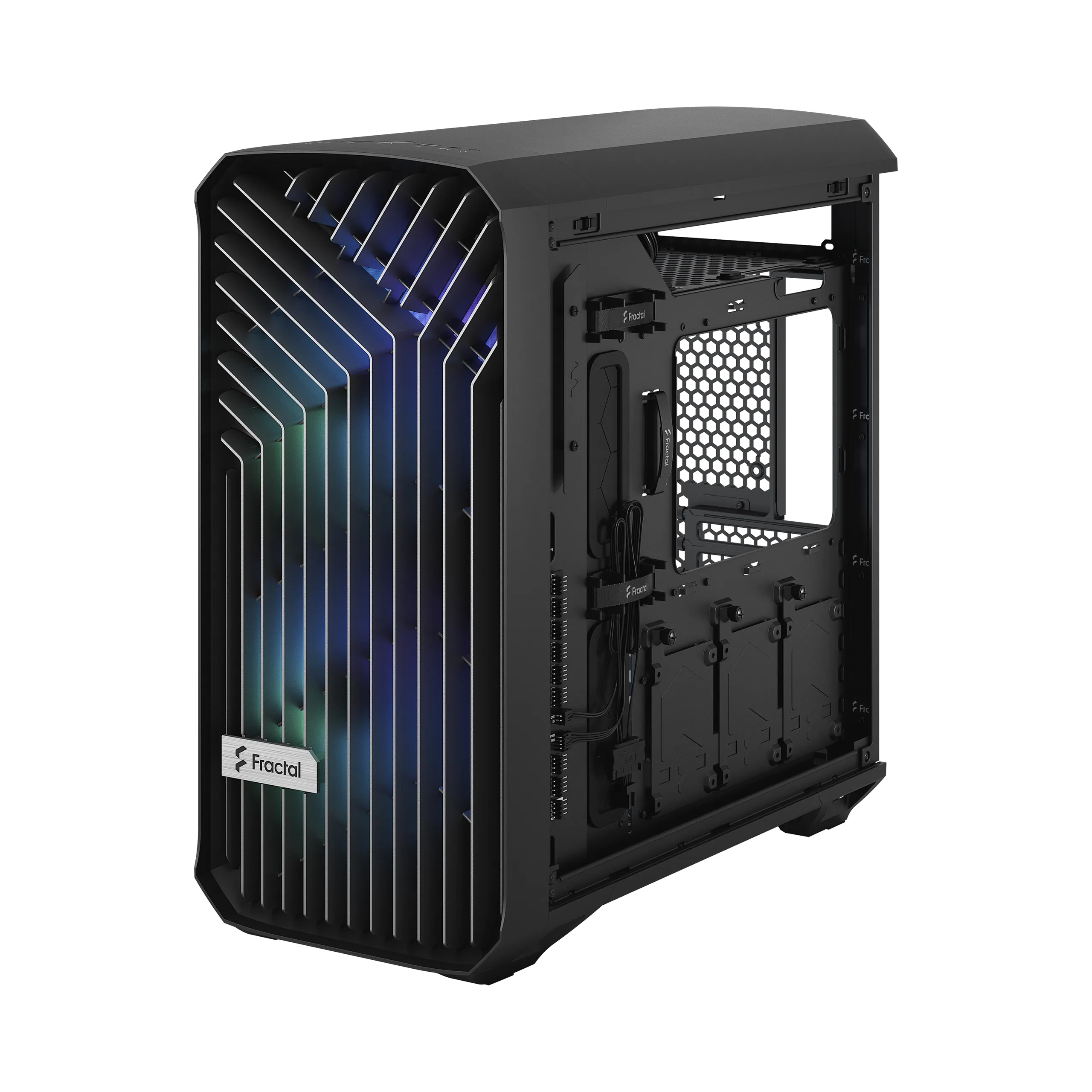 Fractal Design Torrent Compact RGB - Mini Tower chassi med f&ouml;nster, Black / Light Tint