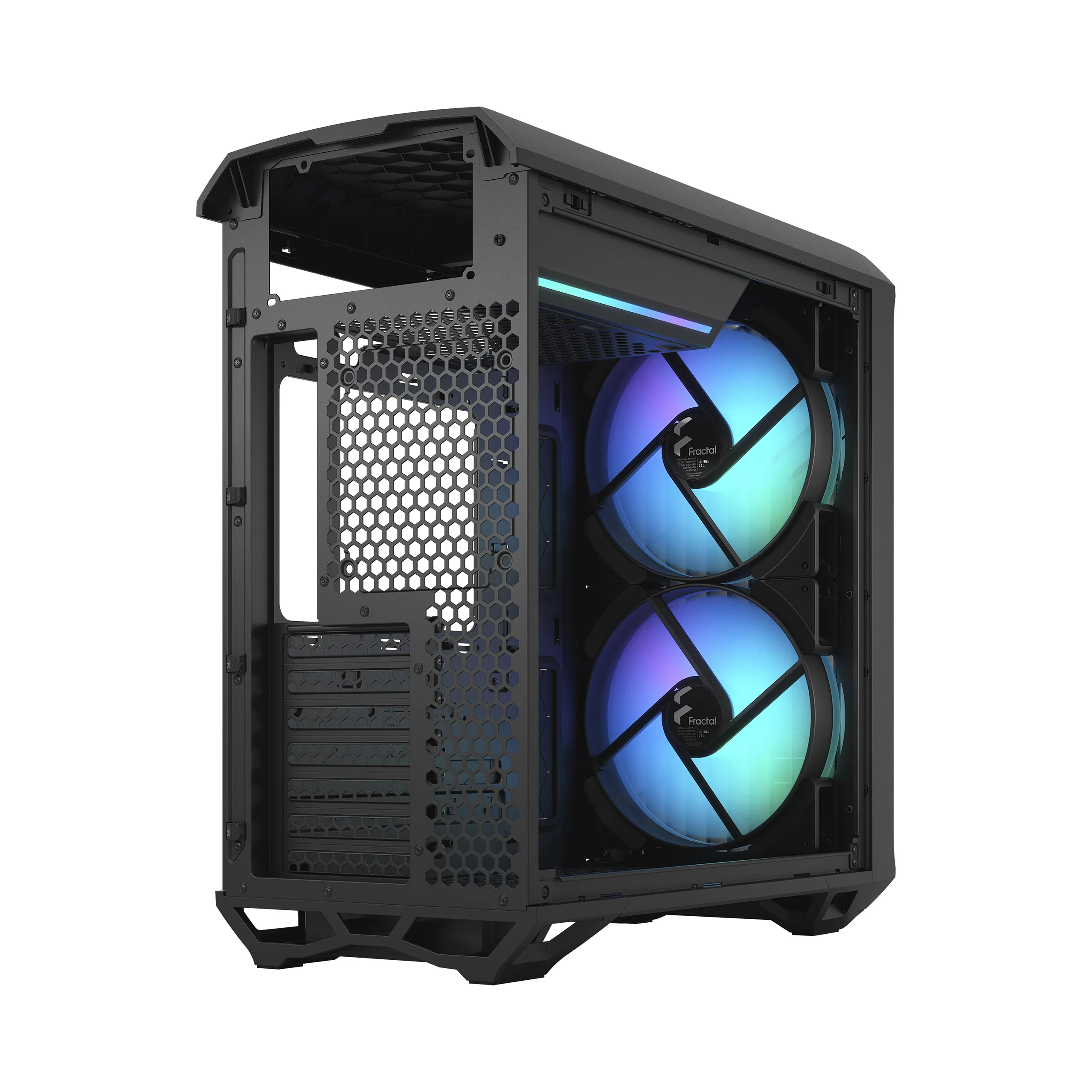 Fractal Design Torrent Compact RGB - Mini Tower chassi med f&ouml;nster, Black / Light Tint