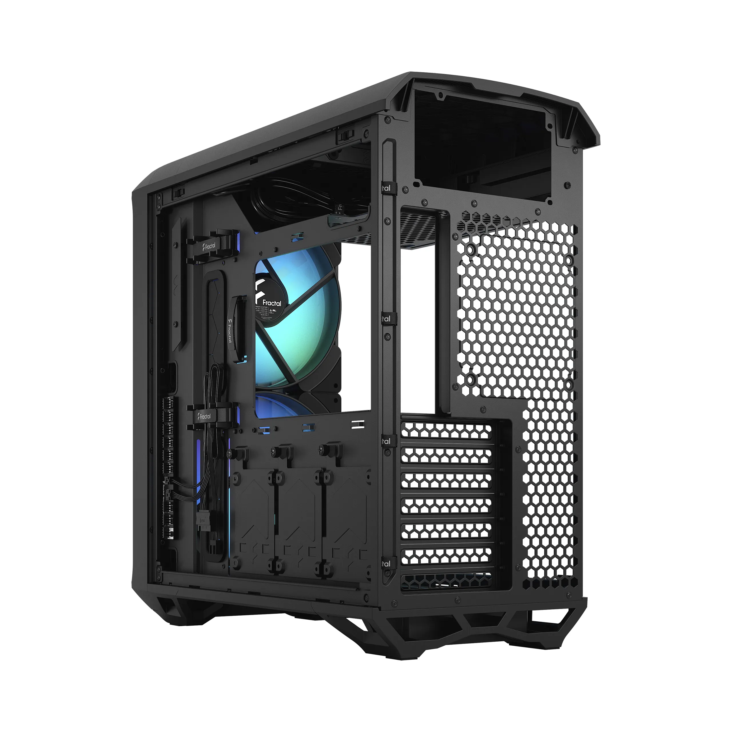 Fractal Design Torrent Compact RGB - Mini Tower chassi med f&ouml;nster, Black / Light Tint