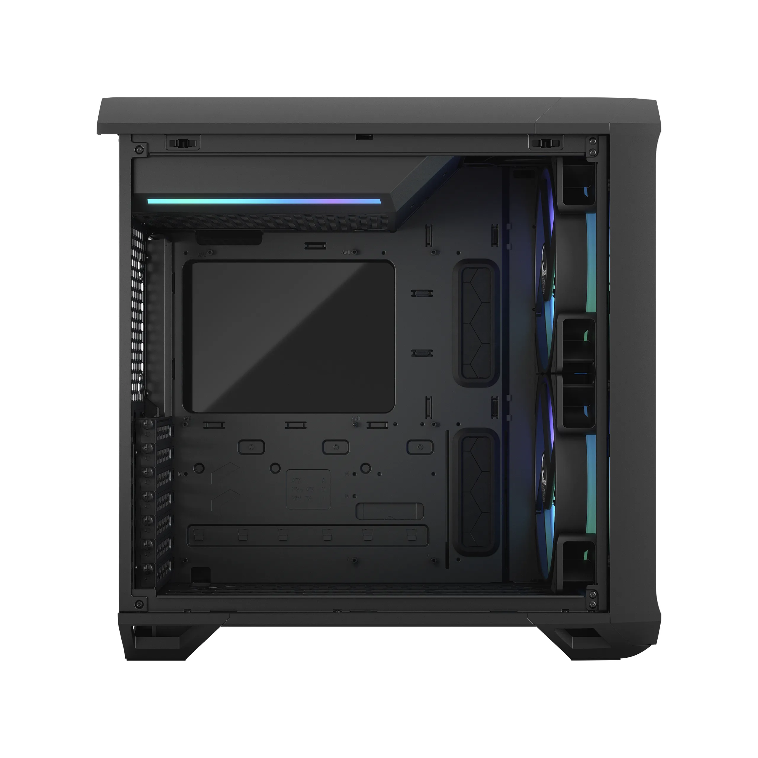 Fractal Design Torrent Compact RGB - Mini Tower chassi med f&ouml;nster, Black / Light Tint