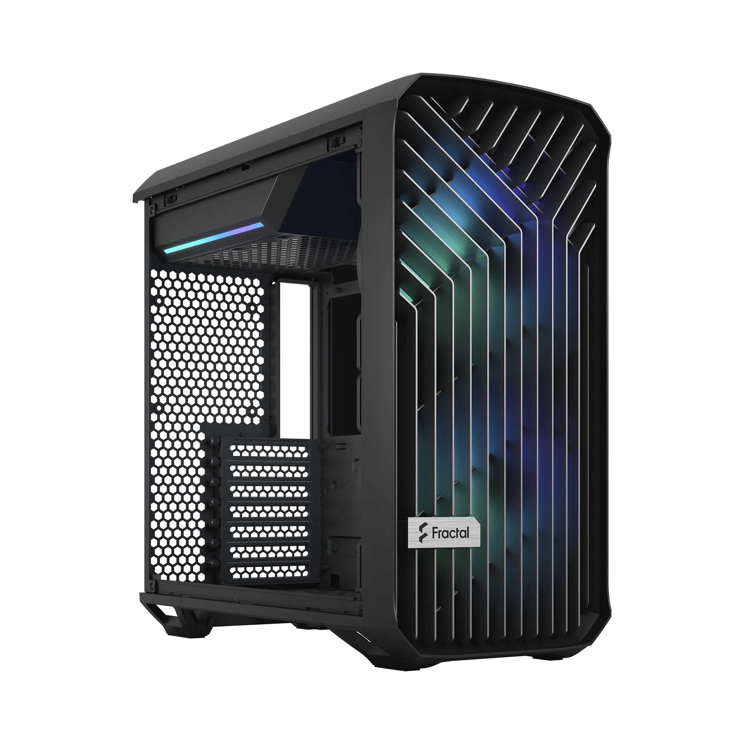 Fractal Design Torrent Compact RGB - Mini Tower chassi med f&ouml;nster, Black / Light Tint