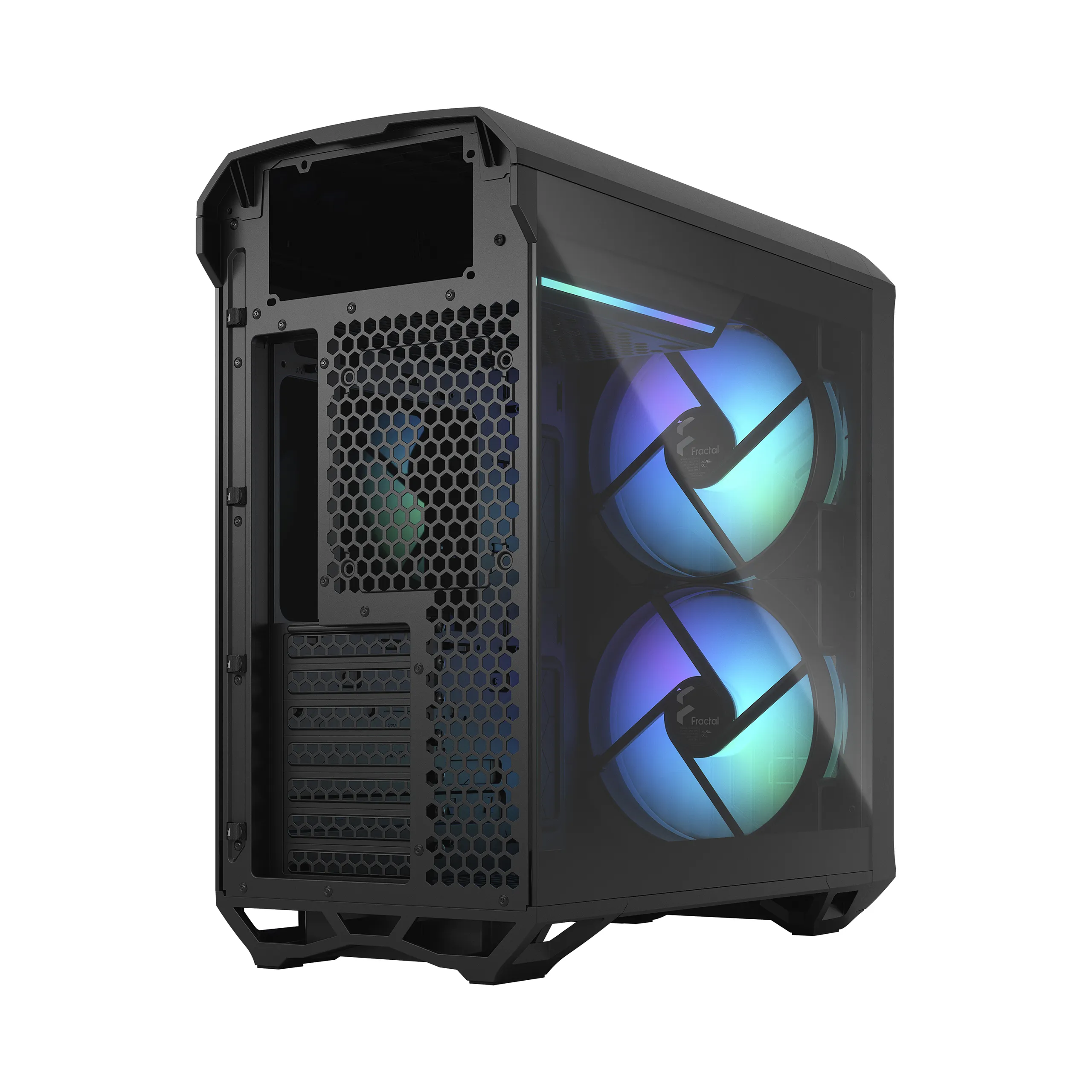 Fractal Design Torrent Compact RGB - Mini Tower chassi med f&ouml;nster, Black / Light Tint