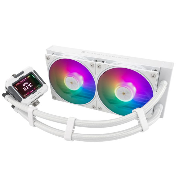 Thermalright Frozen Warframe 240 ARGB AIO LCD - v&auml;tskekylare, Vit