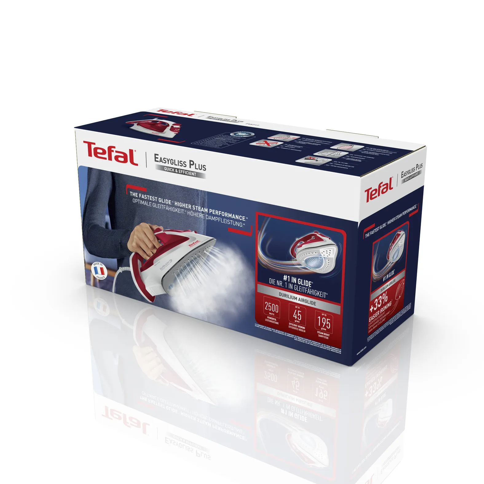 Tefal steam iron FV 5717 white / red